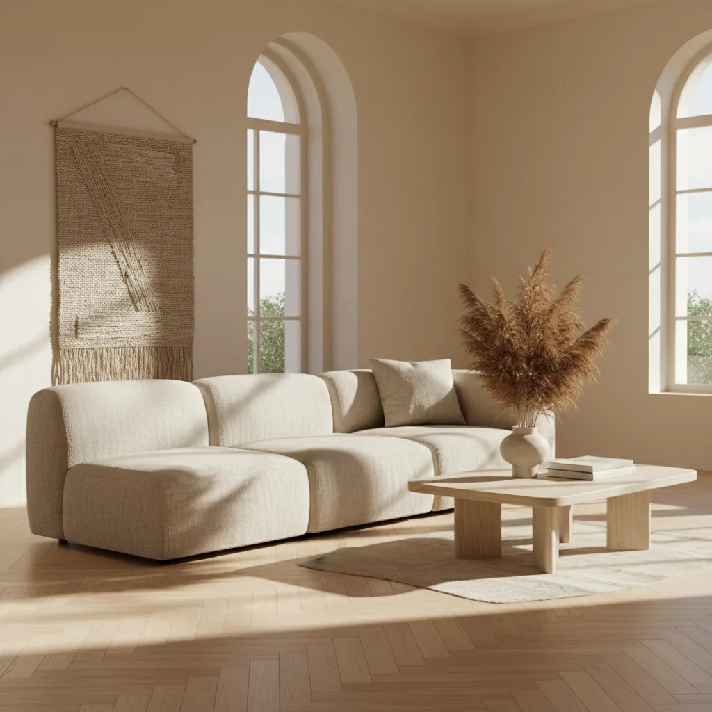 Linen sofa
